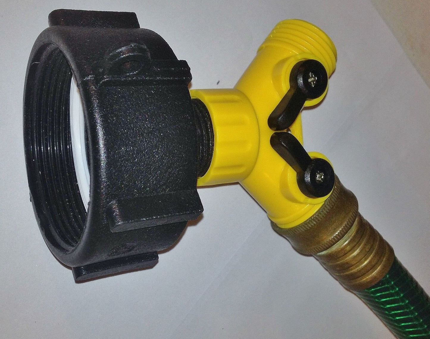 2in Fine NPS x Garden Hose Splitter