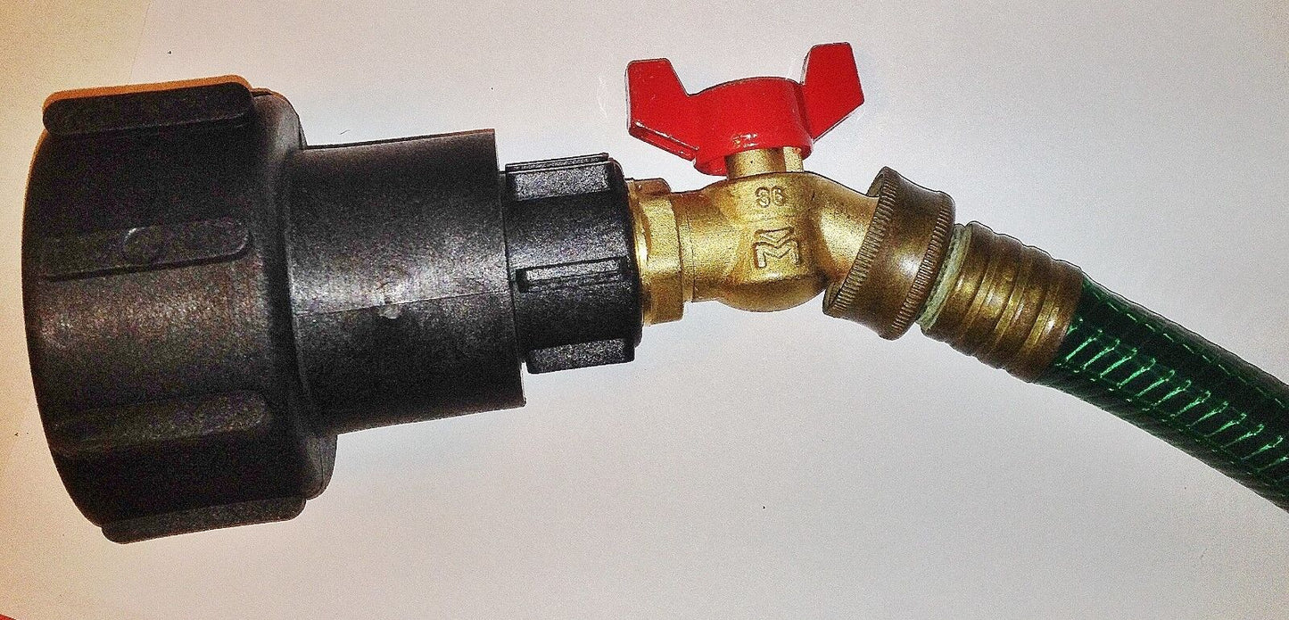 2in Coarse x Hose Bibb, Brass, Swivel