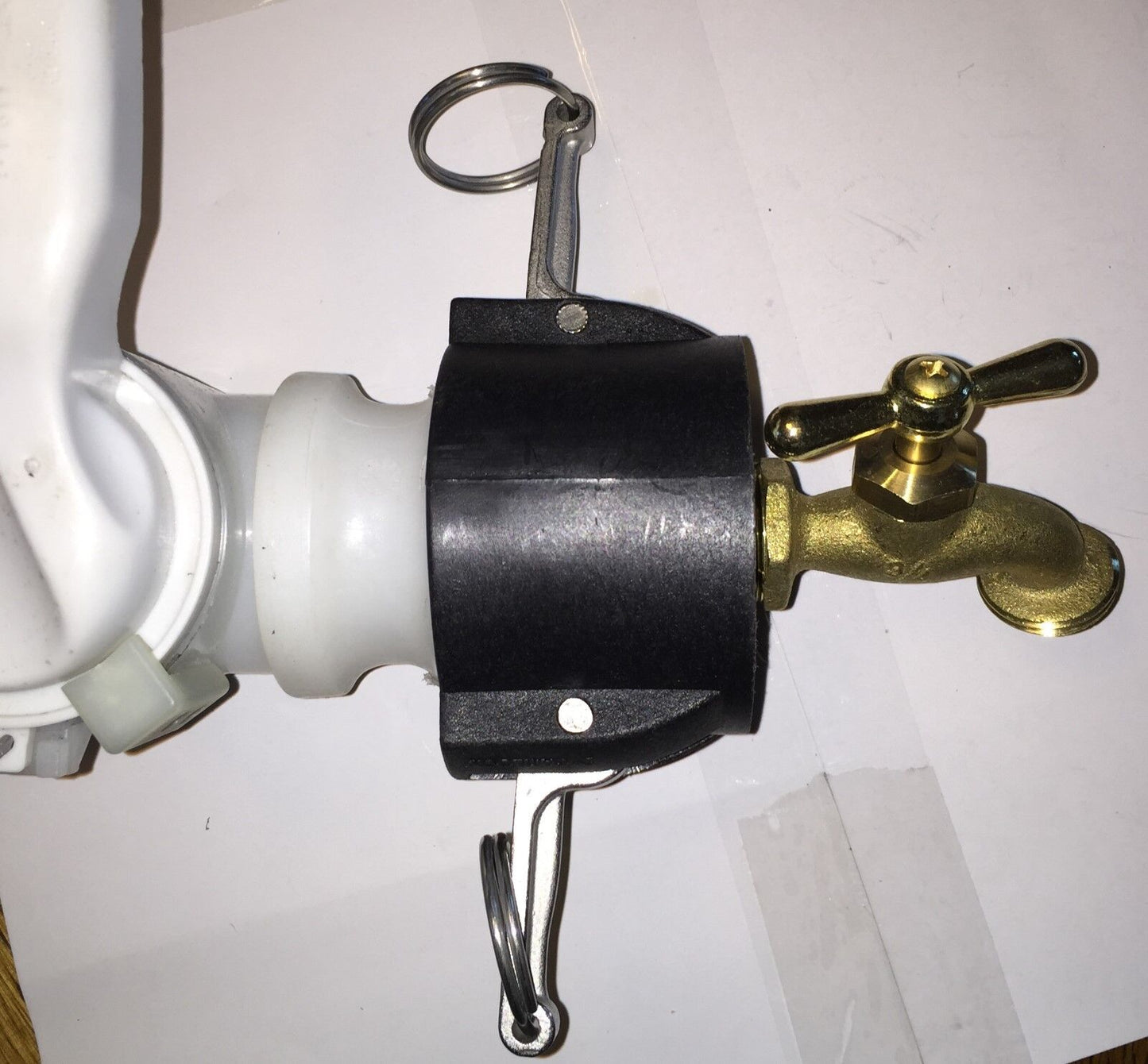 2in Camlock x Garden Hose Faucet, Brass