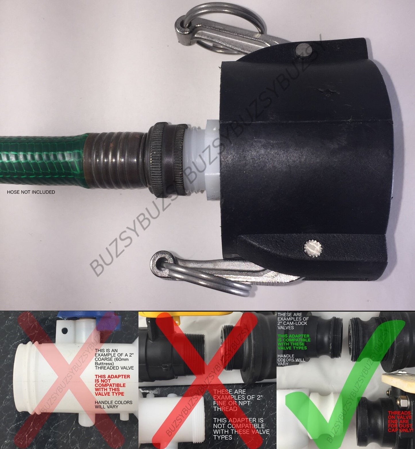 2in Camlock x Garden Hose, Nylon