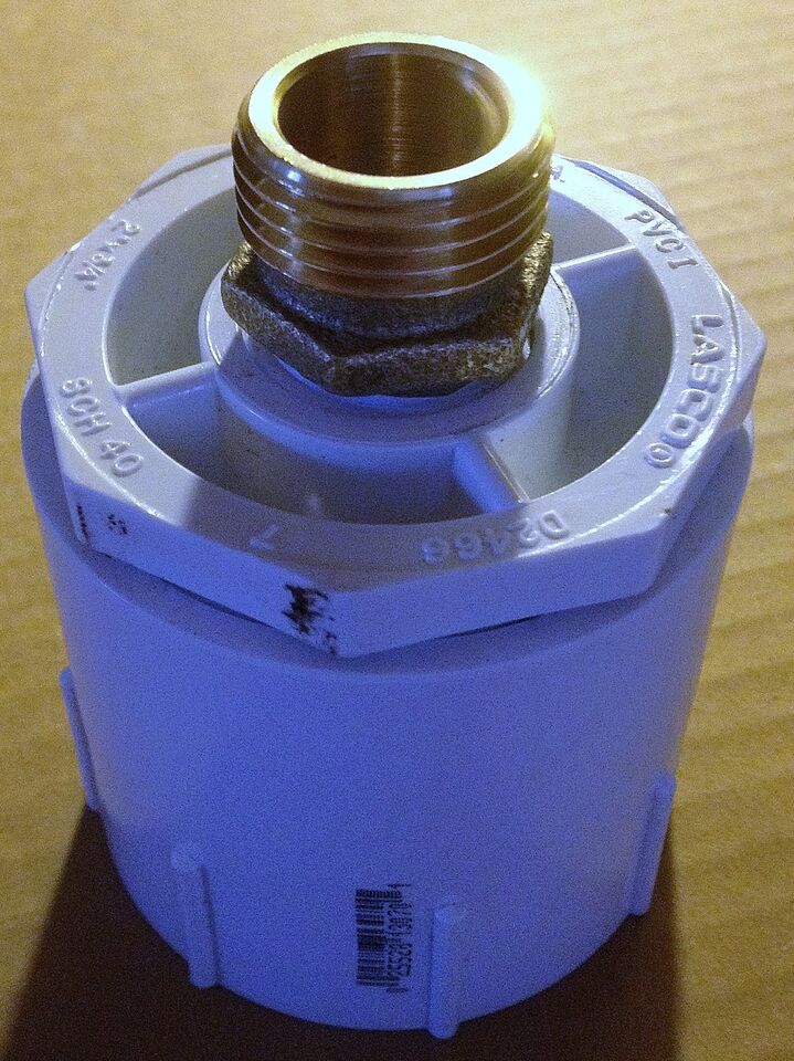 2in Fine NPT x Garden Hose, Brass
