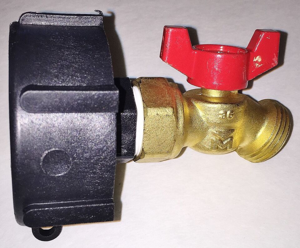 2in Fine NPS x Faucet Valve, Brass