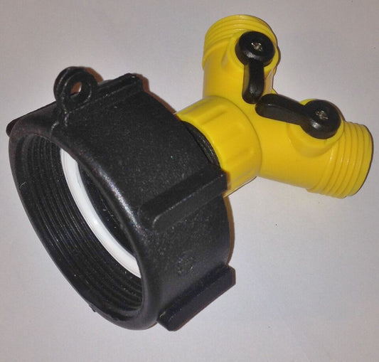 2in Fine NPS x Garden Hose Splitter